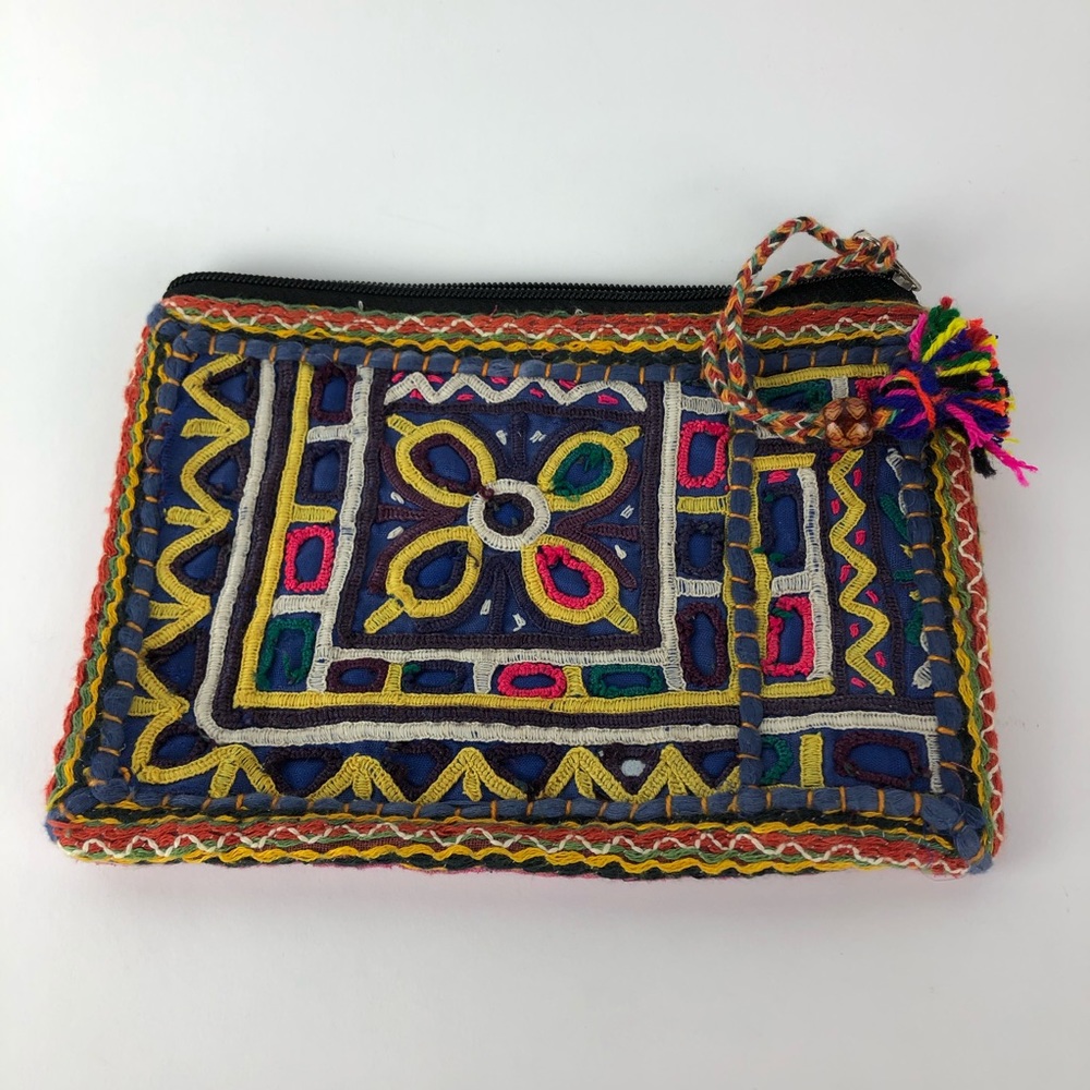 Handmade Boho hand sewn purse